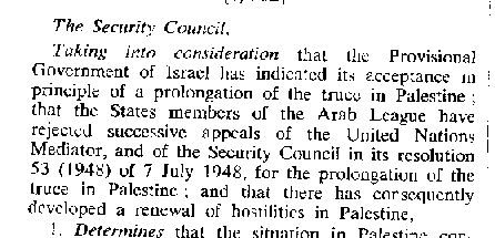 UN Security Council Resolution 54